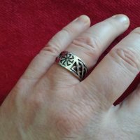 Мъжки пръстен с Коловрат (славянска свастика)., снимка 3 - Пръстени - 43570011