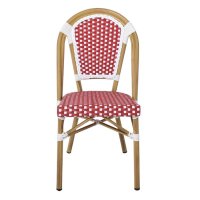 Стол трапезен PARIS Chair Alu Walnut/Wicker , снимка 9 - Столове - 44057663