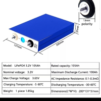 Lifepo4 Батерии 105Ah 3.2V, снимка 3 - Батерии, зарядни - 44842144