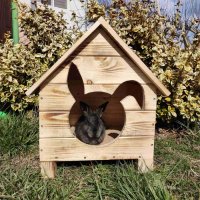 Къща за заек, Къщичка за заек, Клетка за зайче, Колиба за зайци, снимка 6 - Декоративни зайчета - 39263892