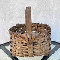 Стара плетена кошничка №1098, снимка 1 - Антикварни и старинни предмети - 34690969