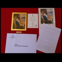 Картина Огюст Реноар 1/900 в света, 22 карата злато, снимка 3 - Картини - 44118846