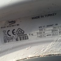 Продавам Люк за пералня Beko WTE 5511 BO, снимка 4 - Перални - 35654067