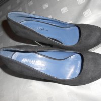 Дамски черни обувки Annalisa, снимка 3 - Дамски обувки на ток - 28760635
