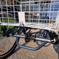 24 цола Нова Триколка със сваляема задна мобилна кошница с колела, снимка 6 - Велосипеди - 43193684