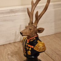 Коледен Генерал, еполети, елен –Италия, 23.5см, снимка 3 - Декорация за дома - 43493221