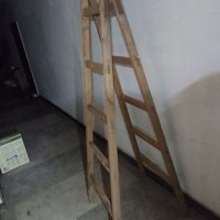 Двойна стълба, дървена бояджийска стълба , снимка 6 - Други стоки за дома - 38422578