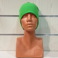 Нова зимна шапка с подгъв в неонов зелен цвят, снимка 7 - Шапки - 39325538