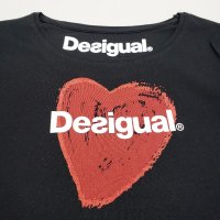 DESIGUAL Десигуал Оригинална Дамска Памучна Тениска S-M, снимка 1 - Тениски - 40474713
