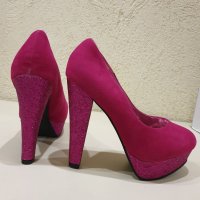 Бални обувки цвят фуксия номер 36, снимка 3 - Дамски обувки на ток - 36695745