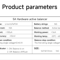 Hardware Active Equalizer - Balance 5A for Lithium battery /Lifepo4/. Балансьор-изравнител, снимка 10 - Друга електроника - 44881262