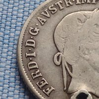Сребърна монета 20 кройцера 1838г. Фердинанд първи Будапеща Австрийска империя 13700, снимка 4 - Нумизматика и бонистика - 42967775