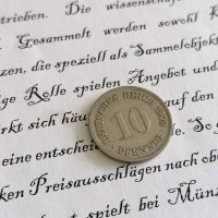 Райх монета - Германия - 10 пфенига | 1909г.; серия D, снимка 1 - Нумизматика и бонистика - 27679712