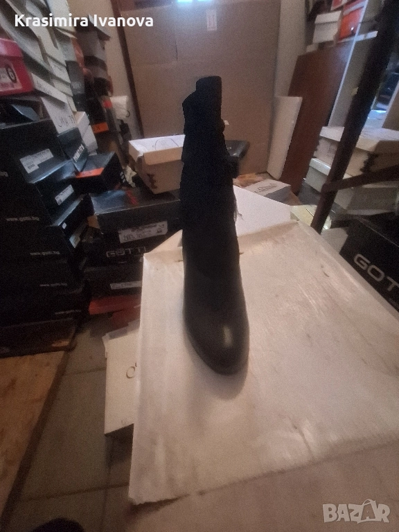 нови боти Флавия естествена кожа и велур , снимка 1