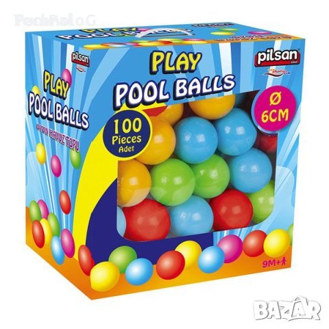 100 броя цветни топки за игра. Топки за деца. , снимка 1