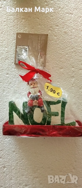 ✨ Френска бутикова Коледна свещ – „Noël“ с Дядо Коледа ✨, снимка 1