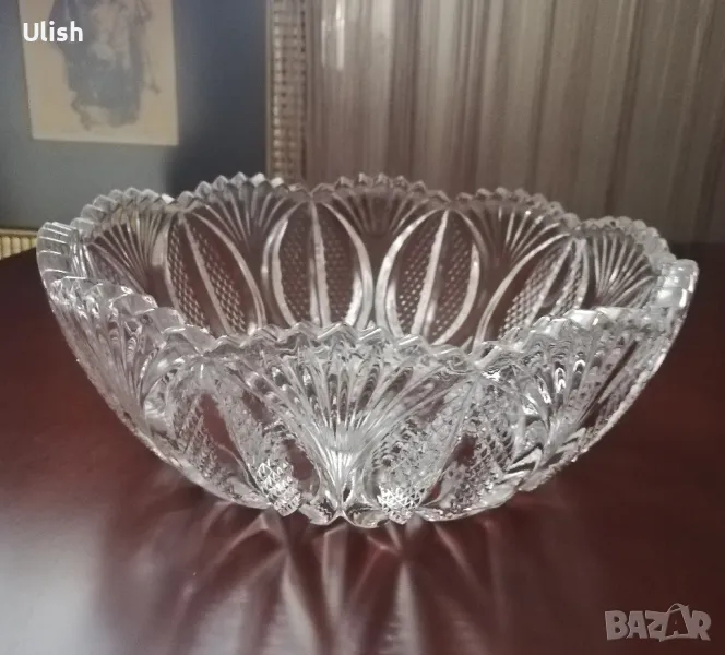 Кристална купа бонбониера, снимка 1