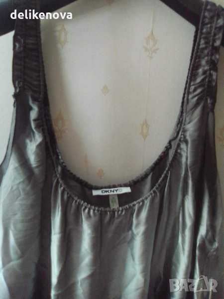 DKNY. Donna Karan New York. Size 16 Копринен потник/туника, снимка 1