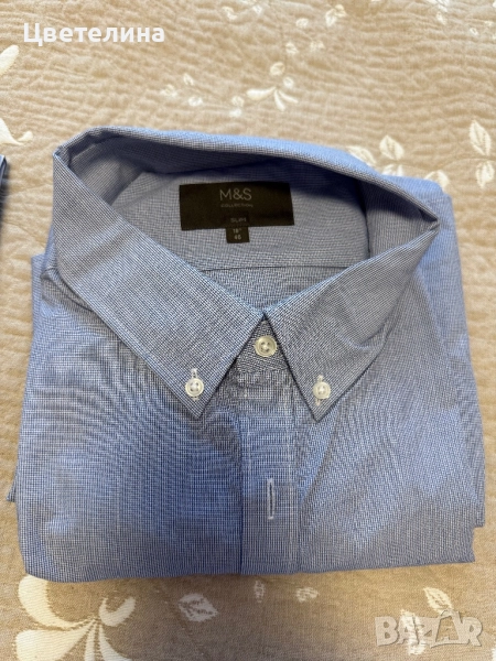 Мъжки ризи MARKS & SPENSER /M & S/ -  18 1/2in/47cm, снимка 1