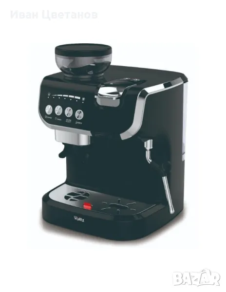 Кафемашина с вградена кафемелачка Voltz OV51171L8M,2672W,резервоар 2 литра,5 адаптера, снимка 1