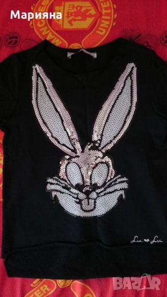 блузка заек с паети, снимка 1