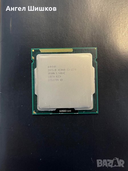 Intel Xeon E3-1270 I7-2600 3400MHz 3800MHz(turbo) SR00N L2=1MB L3=8MB 80Watt Socket 1155, снимка 1