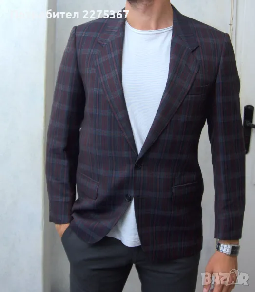 Made in Sweden класно мъжко сако, комплексен лилав цвят, снимка 1