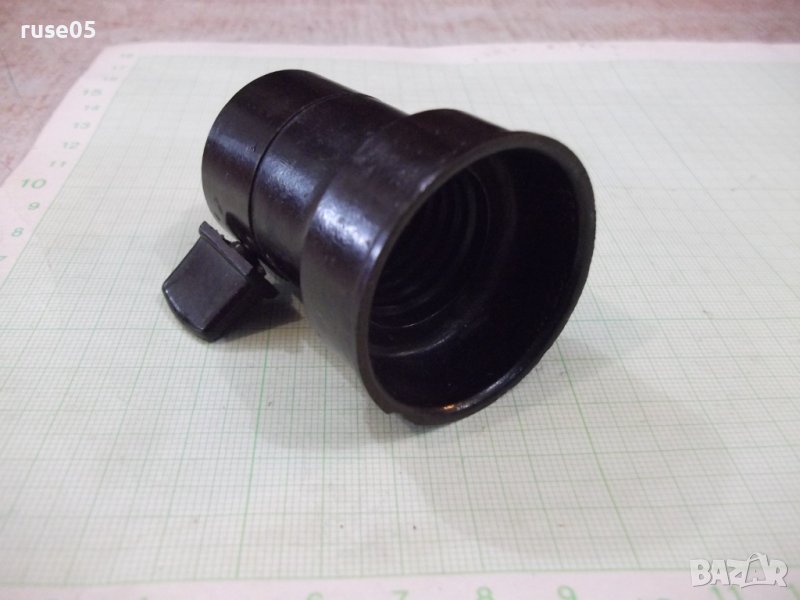 Фасунга бакелитова от ранния соц с ключ работеща, снимка 1