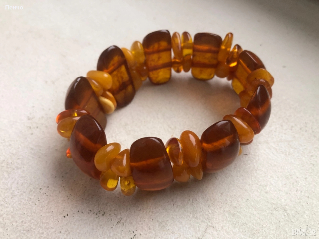 стара кехлибарена гривна, снимка 1