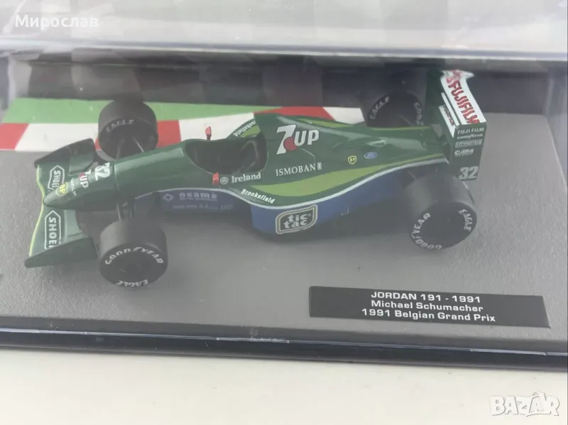 1:43 ATLAS???  JORDAN 191 - 1991 Michael Schumacher БОЛИД ФОРМУЛА, снимка 1