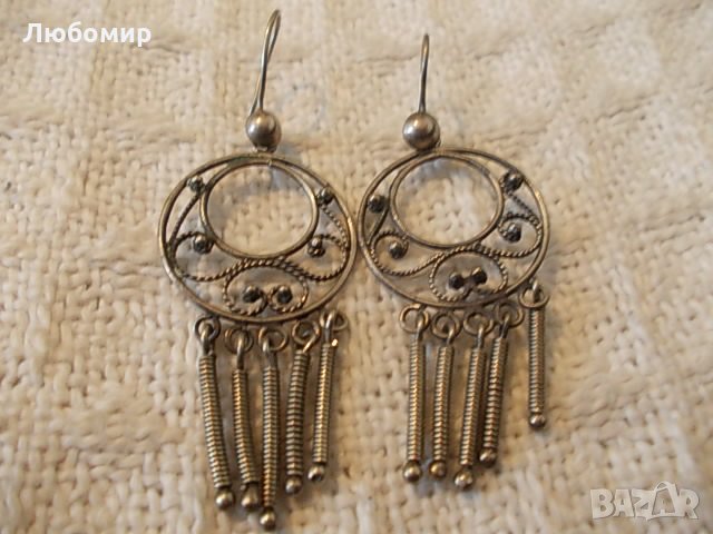 Старинни обеци №43, снимка 1