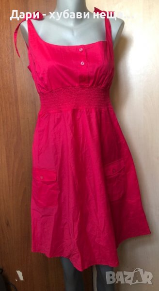 Лятна памучна розова рокля👗М,L👗арт.4427, снимка 1