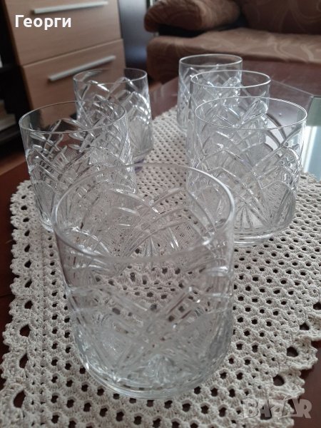 Кристални чаши за уиски,водка,коняк, снимка 1