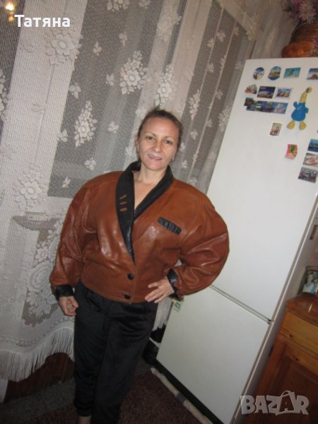  Кожено яке  Дамско  ИТАЛИЯ, снимка 1