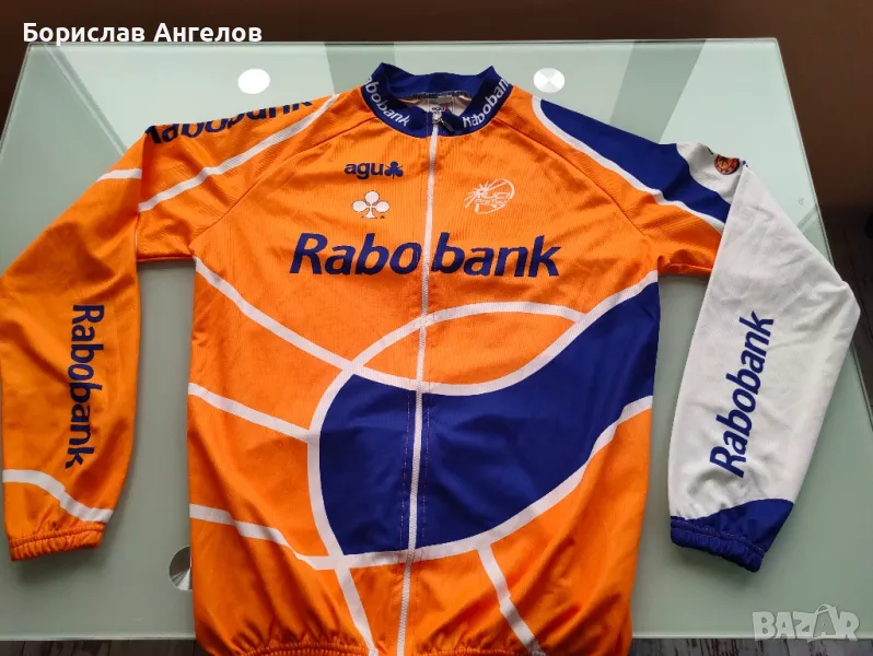 Rabobank - Мъжка колоездачна блуза с дълъг ръкав + подарък блуза в къс ръкав. , снимка 1