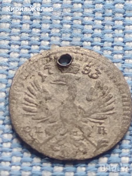 Рядка монета пфенинг 1753г. Фридрих Бранденбург Байраут 13753, снимка 1