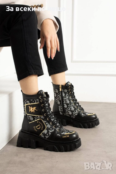 Christian Dior Дамски Черни Боти Кристиян Диор Код A1041, снимка 1
