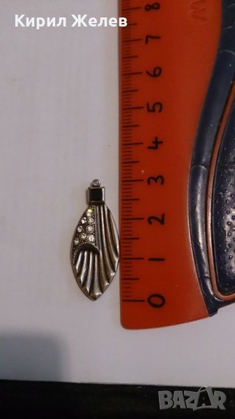 Посребрена красива листо висулка Арт-12253, снимка 1