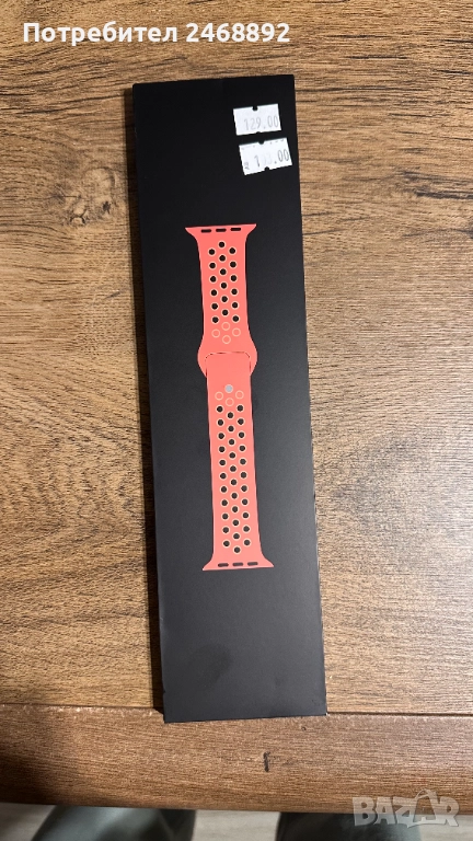 Каишка за Apple Watch 41mm, NIKE Sport Band, Bright Crimson/Gym Red, снимка 1