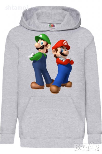 Детски Суитчър/Суитшърт Super Mario 06,Super Mario,Игра,Подарък,Изненада,Забавление,Рожден Ден, снимка 1