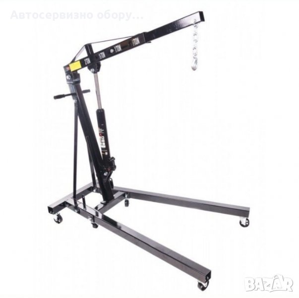 Хидравличен, сгъваем кран за двигатели тип жираф 2т. RockForce, снимка 1