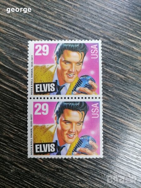2 броя пощенски марки марка - Елвис Пресли 1993 от САЩ, снимка 1