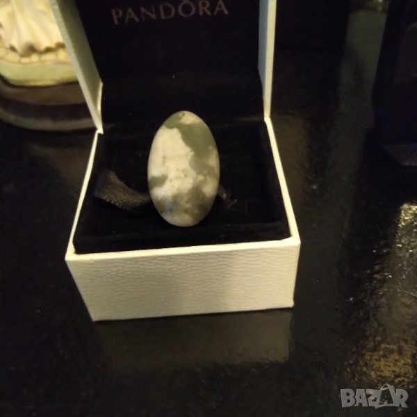 Сребърен пръстен ръчна изработка с мъхов ахат   , снимка 1