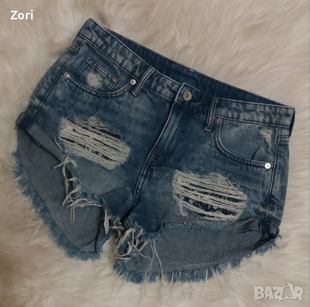 СТРАХОТНИ накъсани къси дънки, снимка 1