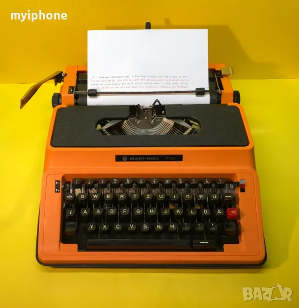 Пишеща Машина Silver-Reed 500 3 цвята Латиница нова лента топ състояние Made in Japan, снимка 1