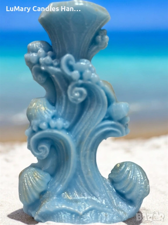 Свещ “ Морска вълна”, снимка 1