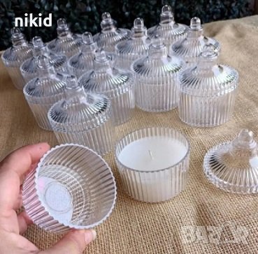 купол Кутия с капак за свещи свещ с капак пластмасова PVC за ръчна изработка, снимка 1