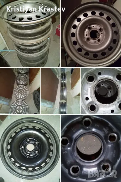 Оригинални стоманени джанти BMW,VW,14",15"!, снимка 1
