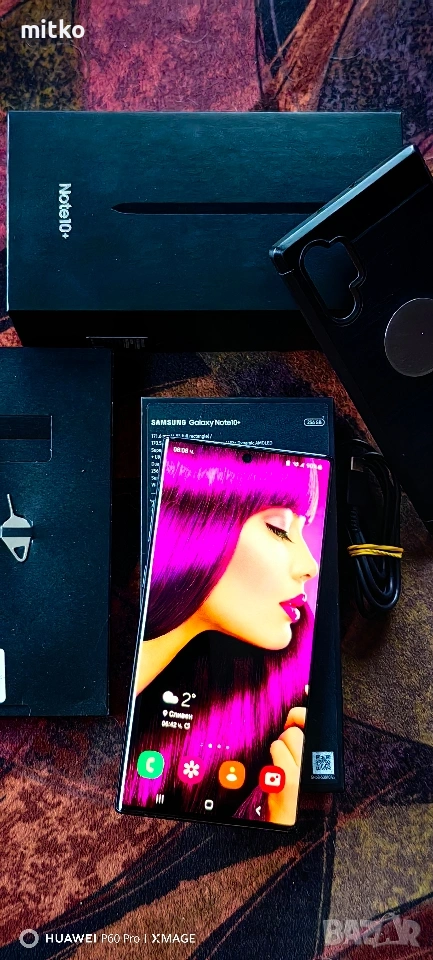 SAMSUNG GALAXY NOTE 10 PLUS-Топ състояние.12/256gb.Пълен комплект , снимка 1