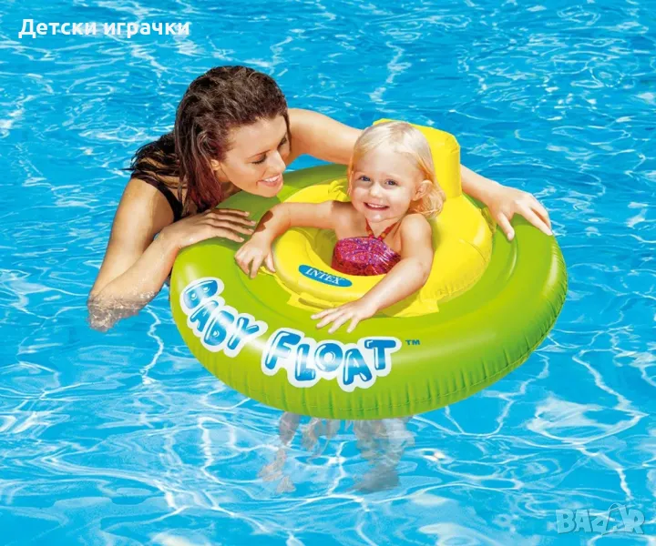 Надуваем пояс за бебета Intex Wet Set, 76 см, PVC, снимка 1